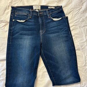 Frame Denim Women's Dark Blue Skinny Jeans